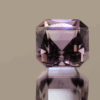 Natural octagon cut amethyst gemstone with purple violet color, 14.32 × 14.29 mm