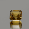Faceted Citrine Gemstone – Yellow Orange, Octagon, 6.12 carats