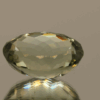 Natural prasiolite gemstone, 14.64 carat, oval cut, pale green color, untreated, loose gemstone, dimensions 18 × 13.5 × 8.9 mm, ideal for fine jewelry.