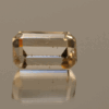 Light brown octagon-shaped topaz, 10.91 carat, 14.2 × 8.8 × 7.6 mm, no treatment, unknown origin.