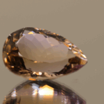 Natural pear cut ametrine gemstone with purple yellow color, 19.00 × 13.70 mm