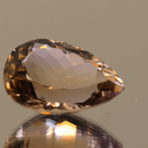 Natural pear cut ametrine gemstone with purple yellow color, 19.00 × 13.70 mm