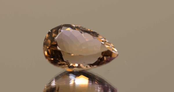 Natural pear cut ametrine gemstone with purple yellow color, 19.00 × 13.70 mm