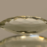 Natural prasiolite gemstone, 13.49 carat, marquise cut, pale green color, untreated, loose gemstone, dimensions 28.1 × 10.4 × 7.6 mm, ideal for fine jewelry.