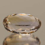 Natural oval cut ametrine gemstone with purple yellow color, 19.30 × 13.70 mm