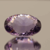 Natural oval cut amethyst gemstone with purple violet color, 19.30 × 15.00 mm