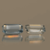 Natural octagon cut aquamarine gemstone with light blue hue, 10.30 × 7.10 mm