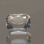 natural milky quartz gemstone 9.2 carat white cloudy octagon cut untreated loose gem