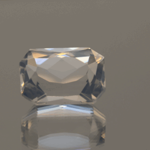 natural milky quartz gemstone 9.2 carat white cloudy octagon cut untreated loose gem