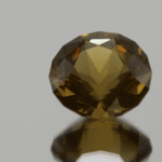 Natural citrine gemstone 13.25 carats round cut yellow orange color 16.1 x 15.8 mm loose stone