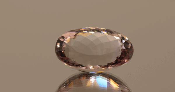 Natural oval cut ametrine gemstone with purple yellow color, 18.90 × 12.80 mm