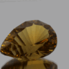 Natural citrine gemstone 17.51 carats pear cut yellow orange color 21.7 x 15.2 mm loose stone
