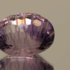 Natural oval cut amethyst gemstone with purple violet color, 17.20 × 14.10 mm
