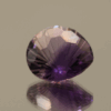 Natural pear cut amethyst gemstone with purple violet color, 12.60 × 12.20 mm