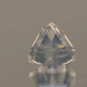 natural milky quartz gemstone 9.03 carat white cloudy trillion cut 13.6x13.6x10.3 mm untreated loose gem