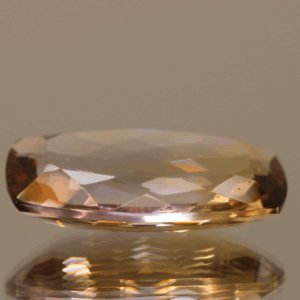 Natural square cushion cut ametrine gemstone with purple yellow color, 21.20 × 13.10 mm