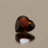 Natural spessartite garnet gemstone 3.7 carats heart cut orange red color untreated loose stone