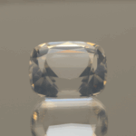 natural milky quartz gemstone 10.58 carat white cloudy cushion cut untreated loose gem