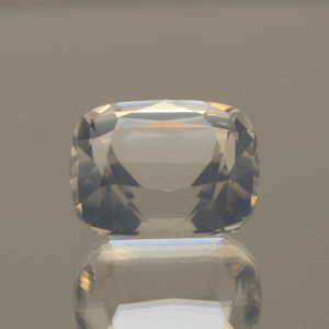 natural milky quartz gemstone 10.58 carat white cloudy cushion cut untreated loose gem