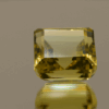 Lemon Quartz gemstone 17.05 carats, natural light yellow octagon-cut, premium quality for jewelry
