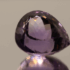 Natural pear cut amethyst gemstone with purple violet color, 20.46 × 17.18 mm