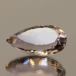 Natural pear cut ametrine gemstone with purple yellow color, 18.60 × 11.40 mm