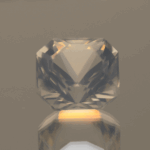 natural milky quartz gemstone 13 carat white cloudy octagon cut untreated loose gem