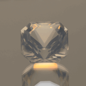 natural milky quartz gemstone 13 carat white cloudy octagon cut untreated loose gem