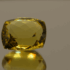 Lemon Quartz gemstone 15.88 carats, natural light yellow square cushion-cut, premium quality for jewelry