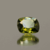 Natural 2.73 ct peridot in cushion cut, yellowish green color, untreated, GIA certified, dimensions 9.01 × 8.89 × 4.76 mm, loose gemstone for fine jewelry.