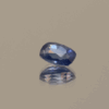 Natural sapphire gemstone, 0.92 carat, cushion cut, cornflower blue color, heat treated, loose gemstone, dimensions 6.06 × 4.55 × 3.24 mm, origin Sri Lanka, AIG certified.