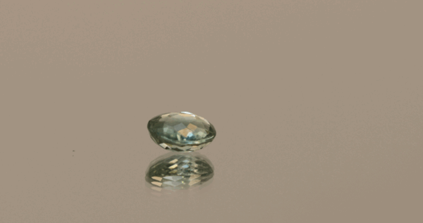 natural paraiba tourmaline stone 1.11 carat green blue oval cut 6.98x6.08x3.38 mm from Mozambique no treatment