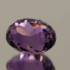 Natural oval cut amethyst gemstone with purple violet color, 15.00 × 10.60 mm