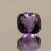 Natural cushion cut amethyst gemstone with purple violet color, 12.70 × 12.40 mm