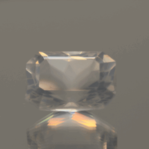 natural milky quartz gemstone 9.83 carat white cloudy octagon cut untreated loose gem