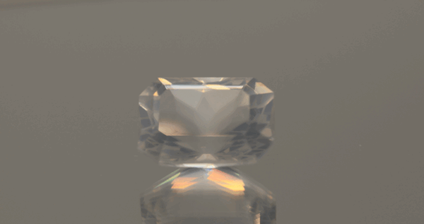 natural milky quartz gemstone 9.83 carat white cloudy octagon cut untreated loose gem