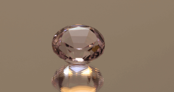 Natural pink Kunzite gemstone, cushion cut, 10.85 carats, untreated, unique loose gemstone for fine jewelry.