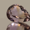 Natural pear cut ametrine gemstone with purple yellow color, 19.70 × 14.80 mm