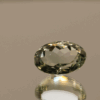 Natural prasiolite gemstone, 5.1 carat, oval cut, pale green color, untreated, loose gemstone, dimensions 12.8 × 9.4 × 6.9 mm, ideal for fine jewelry.