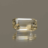 Natural yellow sapphire gemstone, 2.57 carat, octagon cut, yellow color, unheated, loose gemstone, dimensions 9 × 6.83 × 3.55 mm, origin Madagascar, AIG certified.
