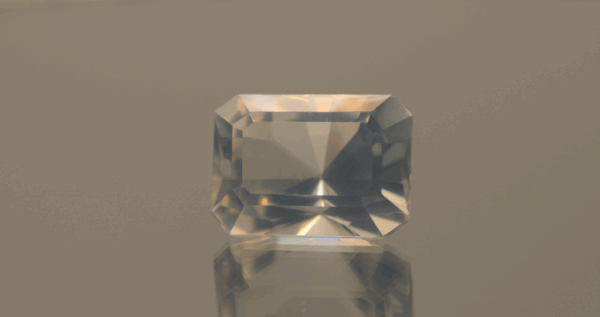 natural milky quartz gemstone 12.3 carat white cloudy octagon cut untreated loose gem