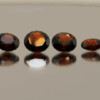 Natural pyrope garnet gemstones 7.4 carats mixed cuts red color untreated loose stones set