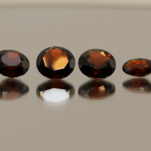 Natural pyrope garnet gemstones 7.4 carats mixed cuts red color untreated loose stones set