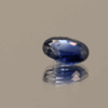 Blue oval-shaped sapphire, 1.03 carat, 6.94 × 4.94 × 3.15 mm, heat-treated, unknown origin, AIG certified.