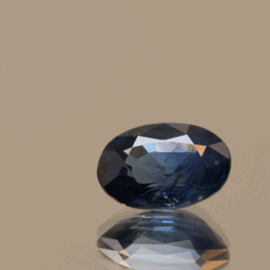 Madagascar Blue Sapphire, vivid blue color, oval-shaped sapphire, 1.04 carat, 7.15 × 5.15 × 3.22 mm, heat-treated, Madagascar origin, AIG certified.
