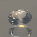 natural milky quartz gemstone 10.5 carat white cloudy oval cut untreated loose gem