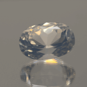 natural milky quartz gemstone 10.5 carat white cloudy oval cut untreated loose gem