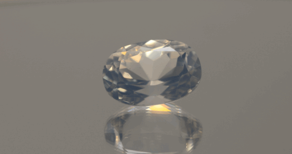 natural milky quartz gemstone 10.5 carat white cloudy oval cut untreated loose gem