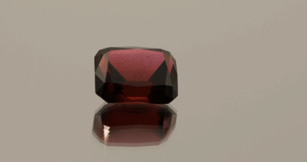 Natural pyrope red garnet 6.4 carats octagon cut red color untreated gemstone