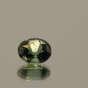 Teal sapphire gemstone 1.19 carat oval cut, untreated, Sri Lanka origin, dimensions 6.66 × 5.9 × 3.9 mm, GFCO certified.